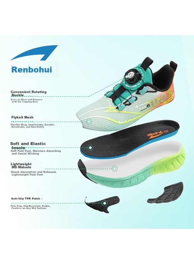 7-PE Qibohui Boys' Mesh Breathable Sports Shoes Spring Summer New Casual Running Shoes For Boys And Older Children - Image 4