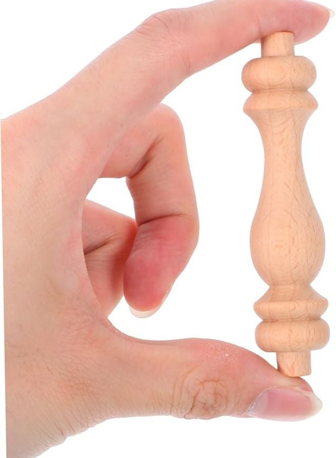10pcs Small Wooden Roman Pillars Vintage Baluster Spindles for Staircase Indoor Railings Home Decor - Image 4