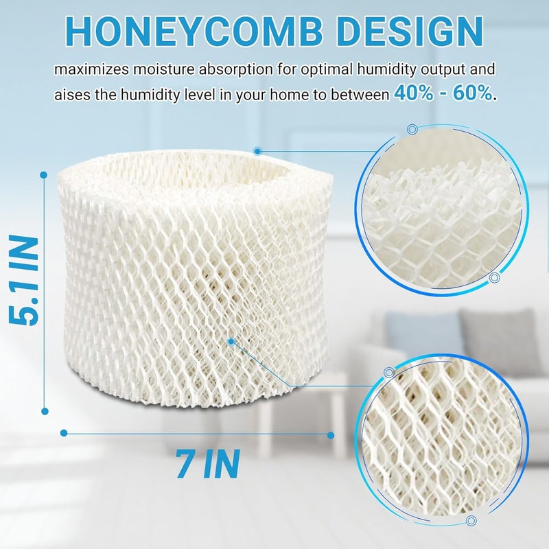 Lemige 4 Pack HAC-504 Humidifier Filters for Honeywell Humidifier HAC-504, HAC-504AW, HAC504V1, HCM350, HCM-350W, HCM-300T, HCM-315T, HCM-600, HCM-710, Replacement Filter A - Image 4