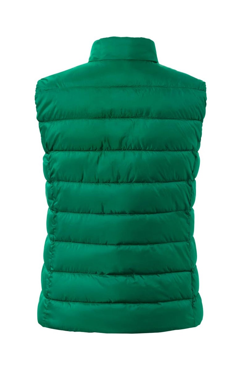 Tchibo Women Quilted Sleeveless Vest Jacket, Green - Image 2