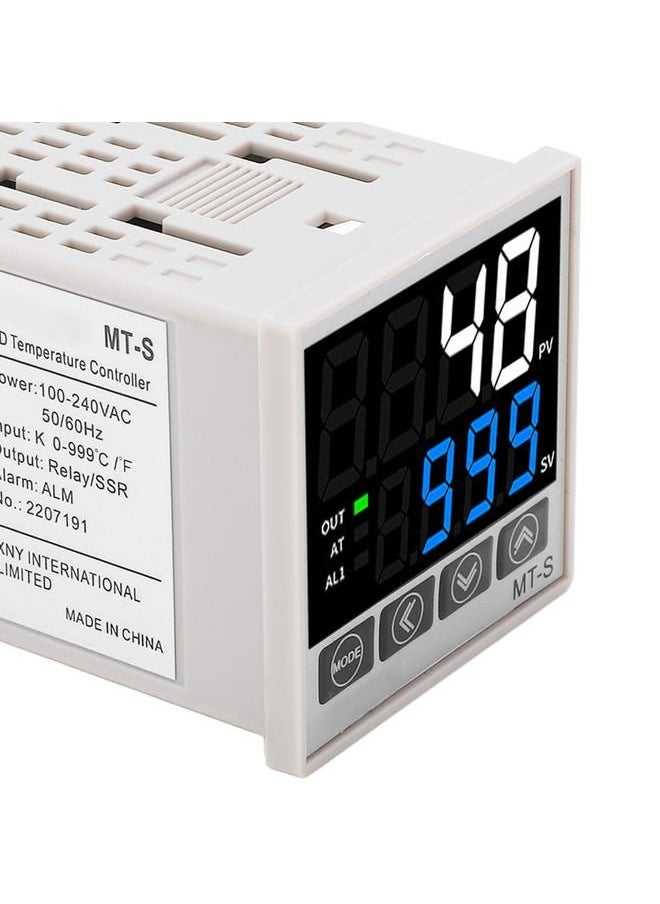 PID Temperature Controller Kit Intelligent Digital Display Automatic Temperature Control Instrument AC100‑240V 48 X 48mm