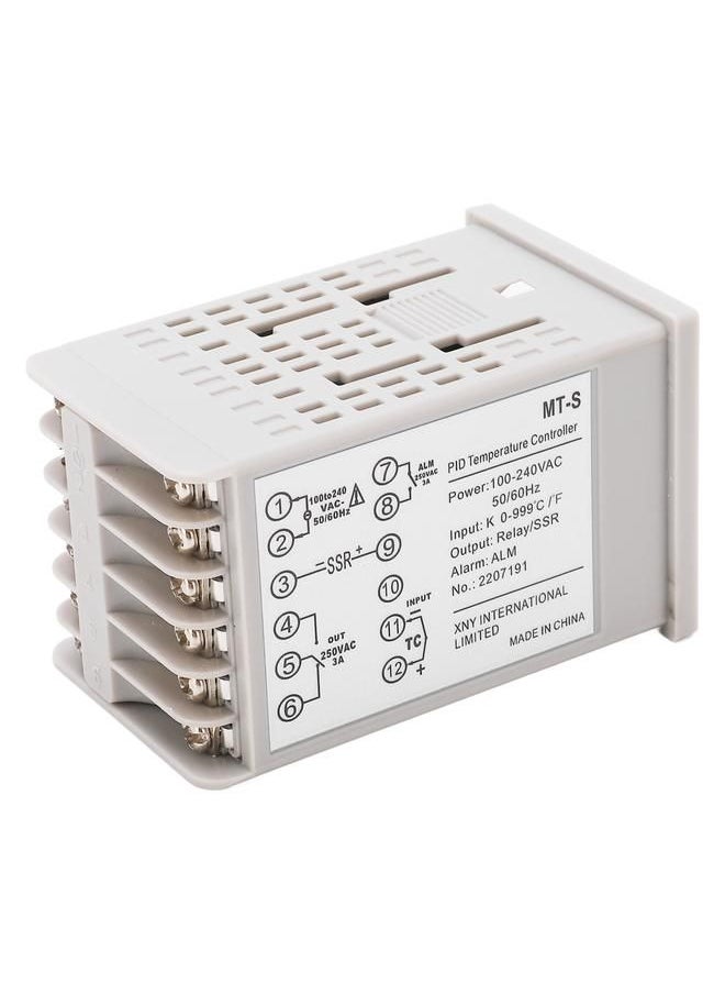 PID Temperature Controller Kit Intelligent Digital Display Automatic Temperature Control Instrument AC100‑240V 48 X 48mm