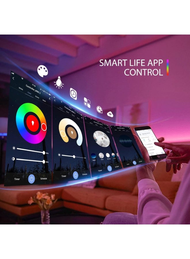 Arabest WB5 5 in 1 WiFi Bluetooth LED Strip Controller, Dimmable Compatible with Smart Life APP/Google Assistant Home/Siri, DC12-24V Lights Controller - Image 5