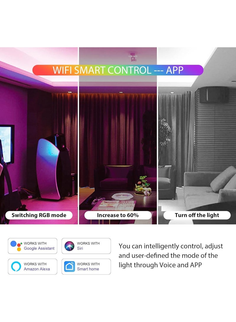 Arabest WB5 5 in 1 WiFi Bluetooth LED Strip Controller, Dimmable Compatible with Smart Life APP/Google Assistant Home/Siri, DC12-24V Lights Controller - Image 2
