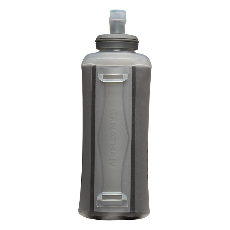 Nathan Handheld Soft Flask 18oz - Exo-Draw Insulated Collapsible Bottle - Grip-Free Strap & Rigid ExoSpine for Comfort/Support - Breathable Mesh Strap - Ideal Running/Hiking, Pinnacle, Lime Green - Image 4