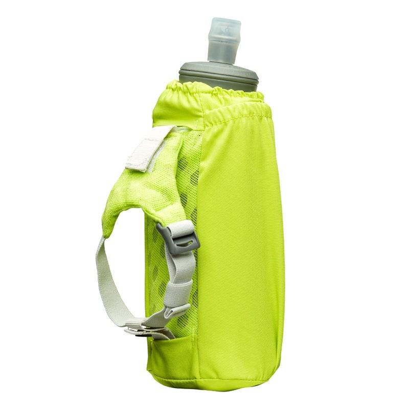 Nathan Handheld Soft Flask 18oz - Exo-Draw Insulated Collapsible Bottle - Grip-Free Strap & Rigid ExoSpine for Comfort/Support - Breathable Mesh Strap - Ideal Running/Hiking, Pinnacle, Lime Green - Image 2