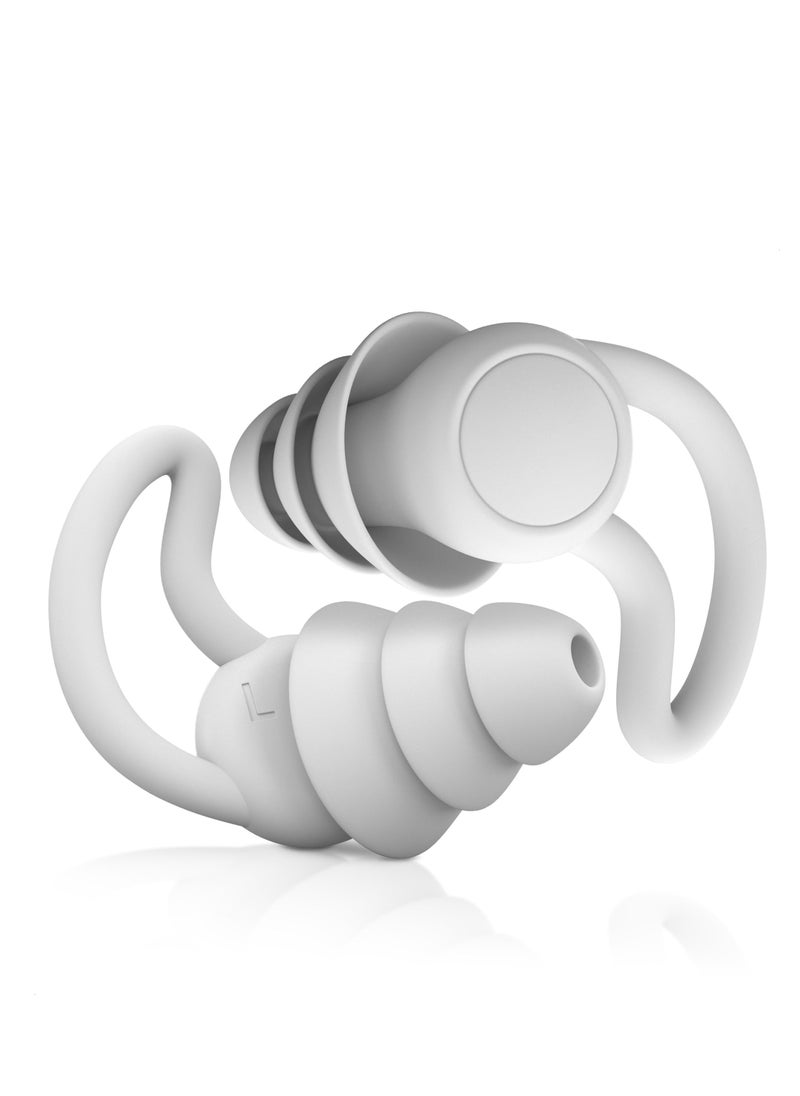 Generic Reusable Sleep Earplugs Safety Isolating Earplugs Sleep Noise Canceling Silicone Earplugs(40 dB reduction)Hearing Protection Travel Earplugs  - Image 1