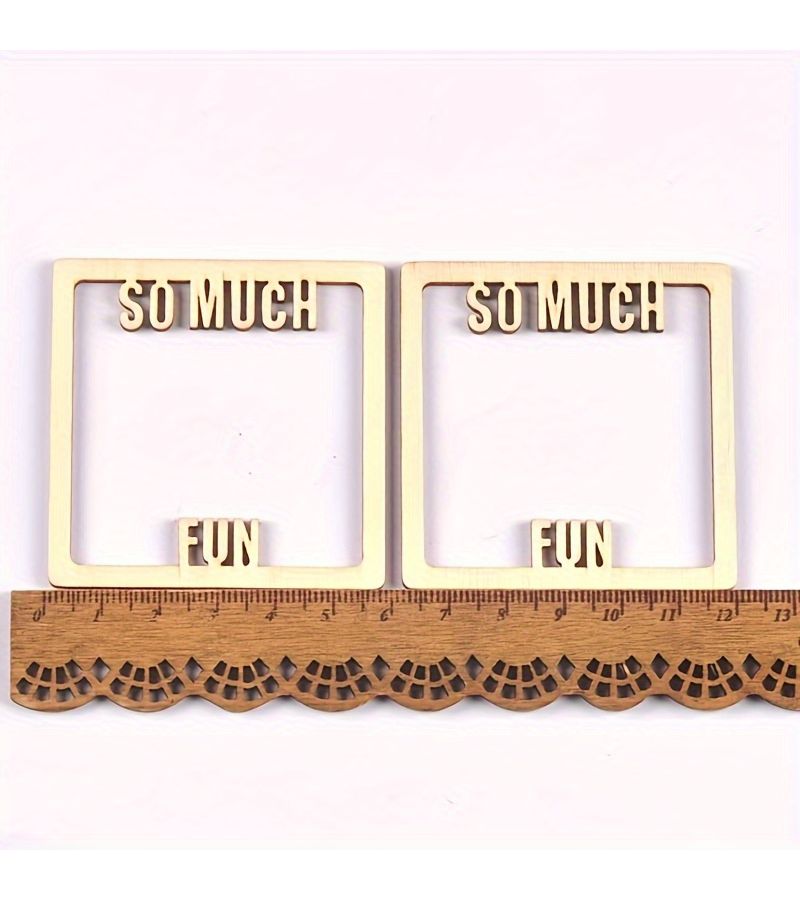 Vintage Wooden Craft Frame Set 10pcs Wall Decor Gift Photo Frame - Image 5