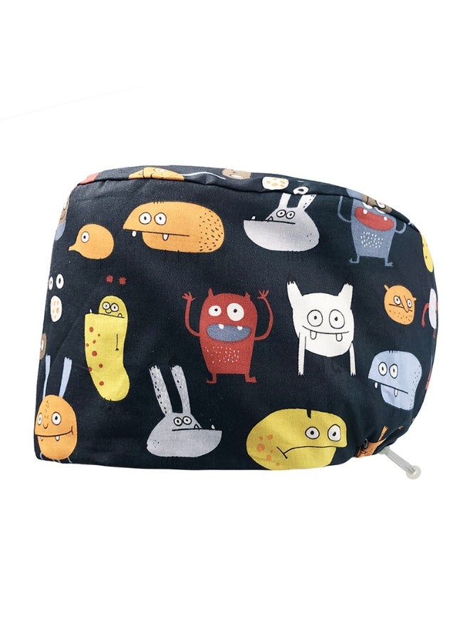 NIBEMINENT Unisex Scrub Hats Surgical Hats Printed Medical Nurse Operating Room Caps Women Pet Grooming Nursing Hats Sanitary Cap