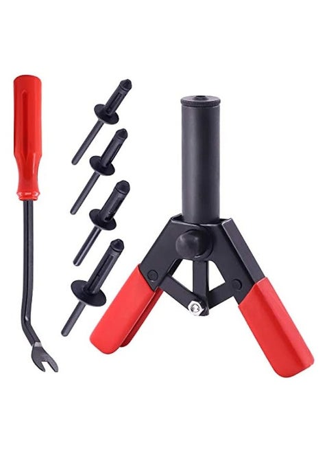 42Pcs Plastic Rivet Gun Set, Fastener Removal Tool and Universal Pop Rivet Assortment Set for Installing and Removing Car Door Panel and Upholstery Clips