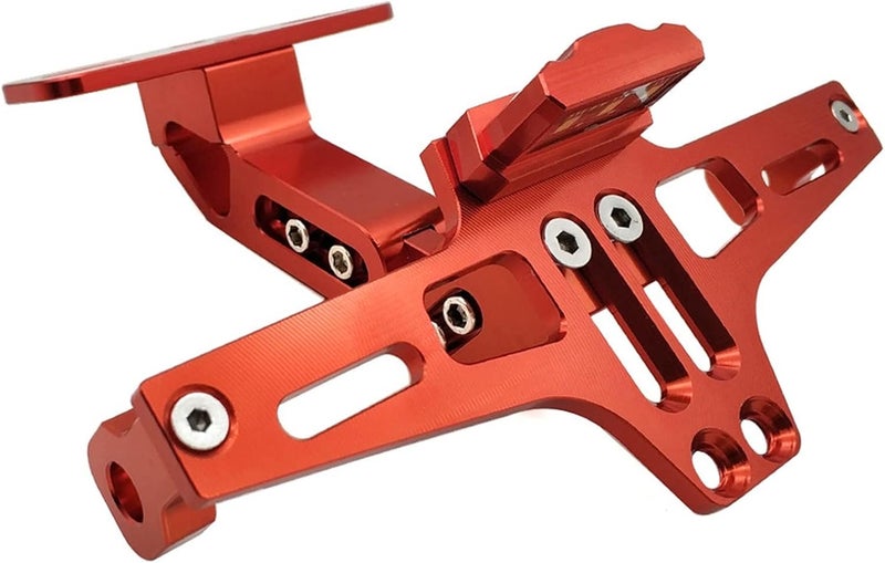 QASULER Motorcycle Rear License Plate Mount Holder - Image 1
