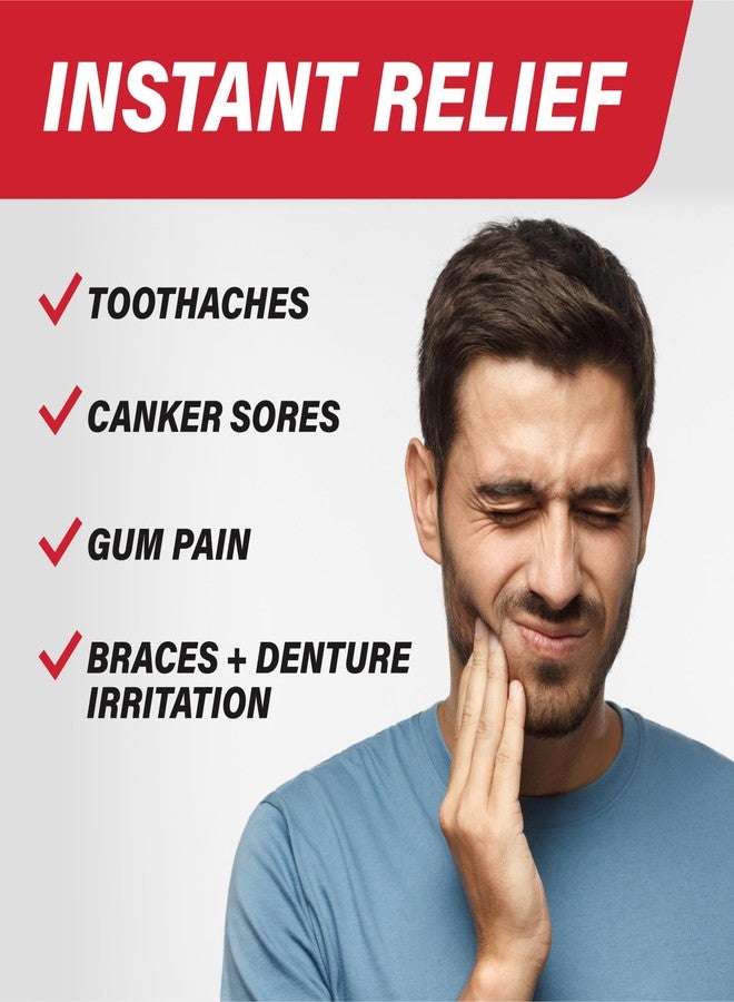 Orajel Rescue Relief Pen with Menthol Cooling Gel for Instant Pain Relief of Tooth & Gum, Mouth Sores, Braces and Denture Irritation, Touch-Free Silicone Applicator, 0.07 oz (2-Pack) - Image 2