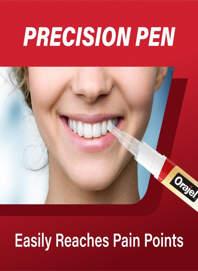 Orajel Rescue Relief Pen with Menthol Cooling Gel for Instant Pain Relief of Tooth & Gum, Mouth Sores, Braces and Denture Irritation, Touch-Free Silicone Applicator, 0.07 oz (2-Pack) - Image 5