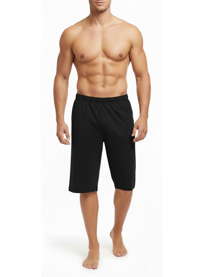 Men's Summer Cotton Short-Black
