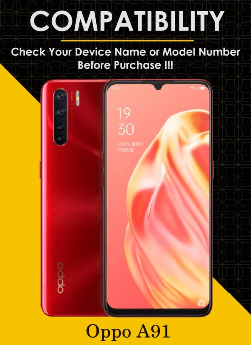 AINA 4 Pieces Tempered Glass Screen Protector 5D Designed For Oppo A91 Full Glue Edge to Edge Full Screen Coverage And Bubble Free - Image 2