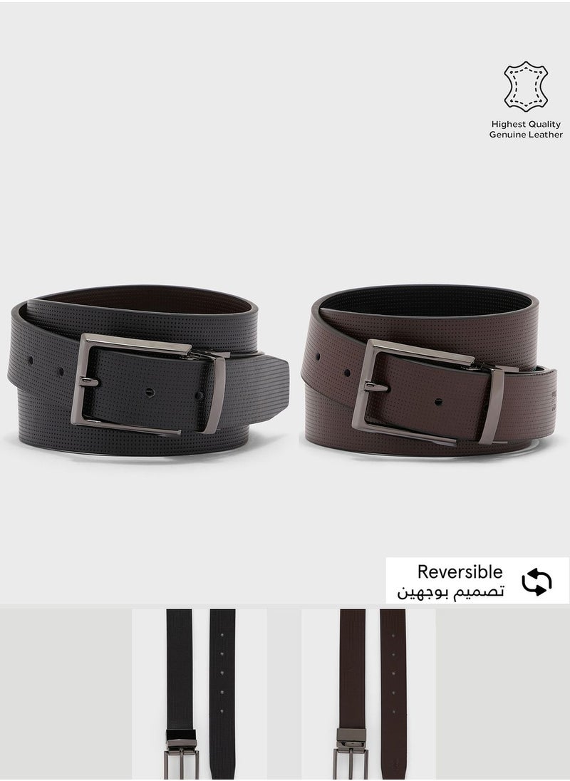 Robert Wood Genuine Leather Reversible Belt  - Image 1