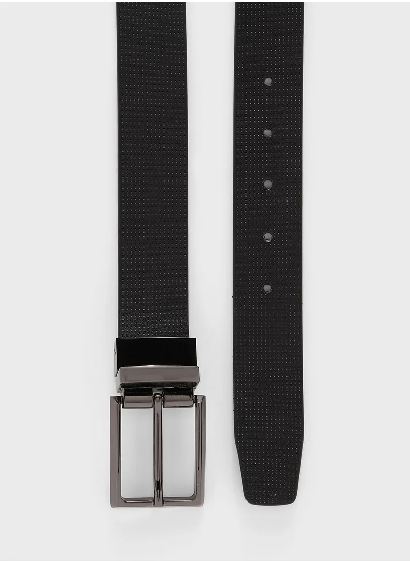 Robert Wood Genuine Leather Reversible Belt