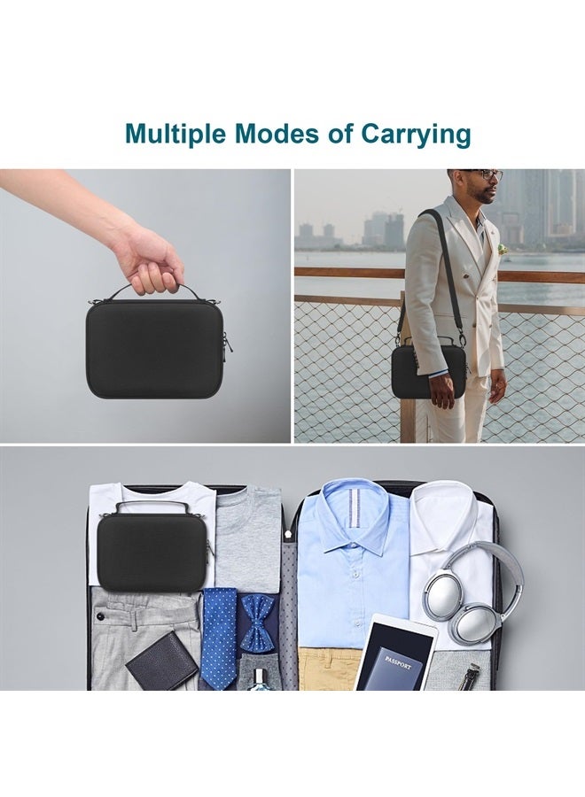 Canboc Carrying Camera Case for Sony ZV-1/ ZV-1 II/ZV-1F Vlog Digital Camera & Vlogger Accessory Kit Tripod, Travel Storage Bag with Strap, Mesh Pocket fit Cable, Black - Image 4