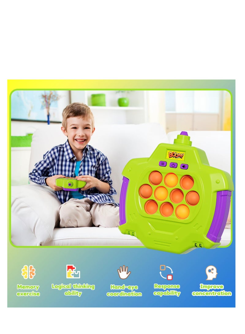 SYOSI Pop Fidgets Kids Games Toys, Handheld Game Fast Puzzle Game Animal Machine, Quick Push Game Console, Bubble Stress Pop Light Up Game, Birthday Gifts for 8+ Old Boys Girls Teens Adults - Image 3