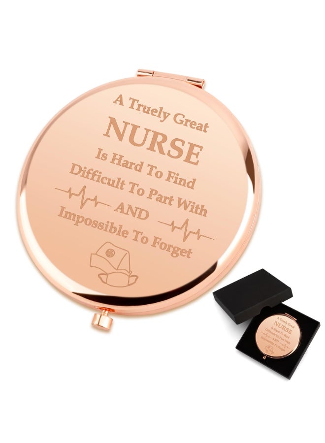 Coopyin Nurses Week Gifts Nurse Gifts for Women Appreciation Christmas Graduation Stocking Stuffers Retirement Thank You Nursing Student School Nurses Practitioner Best Gift Ideas Nurse Compact Mirror - Image 2