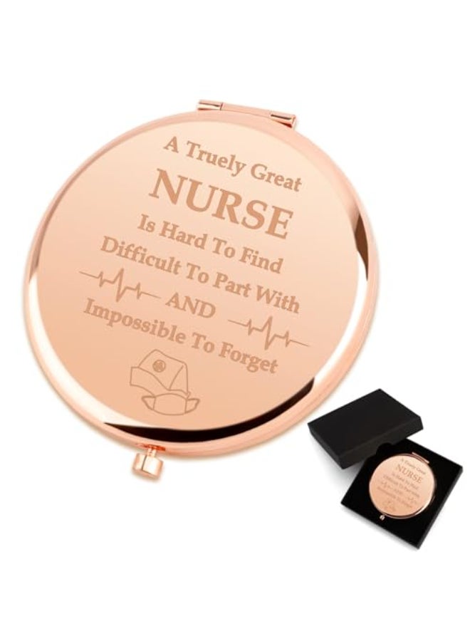 Coopyin Nurses Week Gifts Nurse Gifts for Women Appreciation Christmas Graduation Stocking Stuffers Retirement Thank You Nursing Student School Nurses Practitioner Best Gift Ideas Nurse Compact Mirror - Image 1