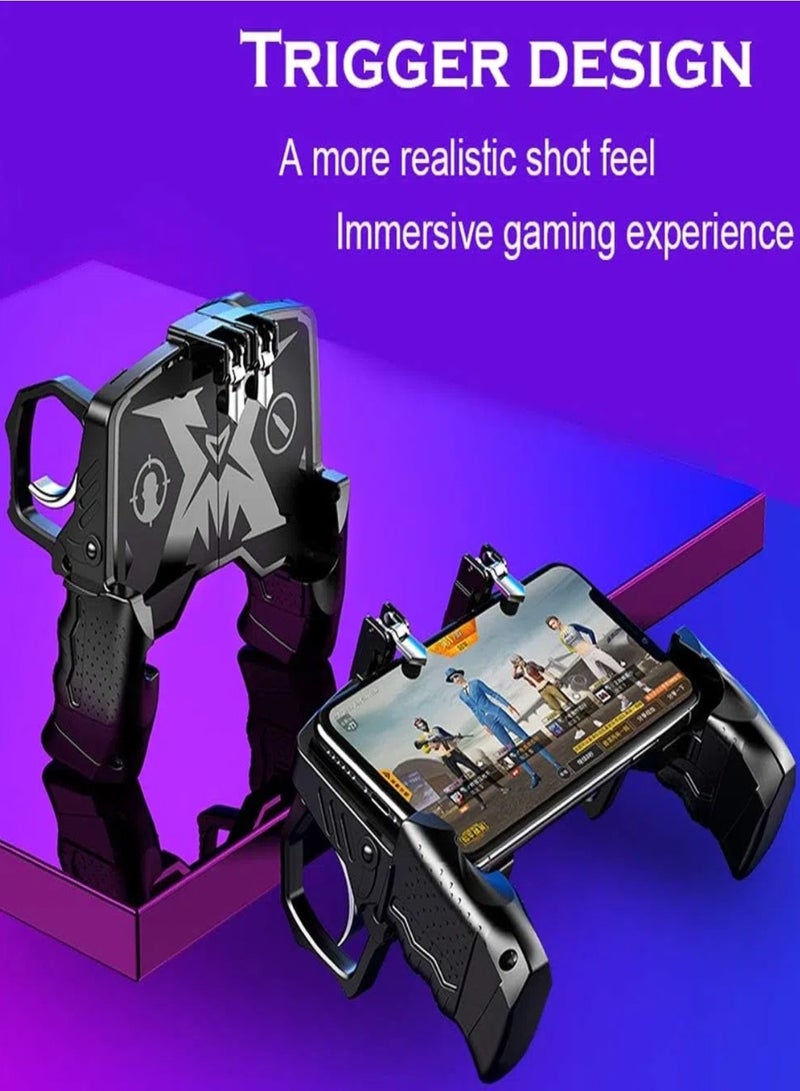 CHU DAI K21 Mobile Game Controller for PUBG/Call of Duty/Fortnite,aim Trigger Fire Buttons L1R1 Shooter Sensitive Joystick,Gamepad for 4.7-6.5 inch iPhone & Android Phone - Image 2