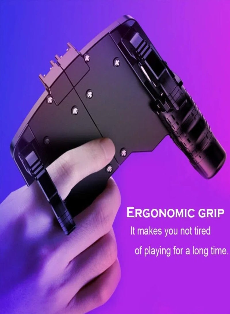 CHU DAI K21 Mobile Game Controller for PUBG/Call of Duty/Fortnite,aim Trigger Fire Buttons L1R1 Shooter Sensitive Joystick,Gamepad for 4.7-6.5 inch iPhone & Android Phone - Image 4