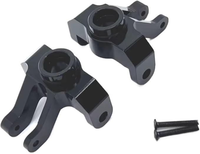 Black Metal Front Axle Steering Knuckles RC Car Upgrade Parts For MN128 MN86 G500 Models - Image 1