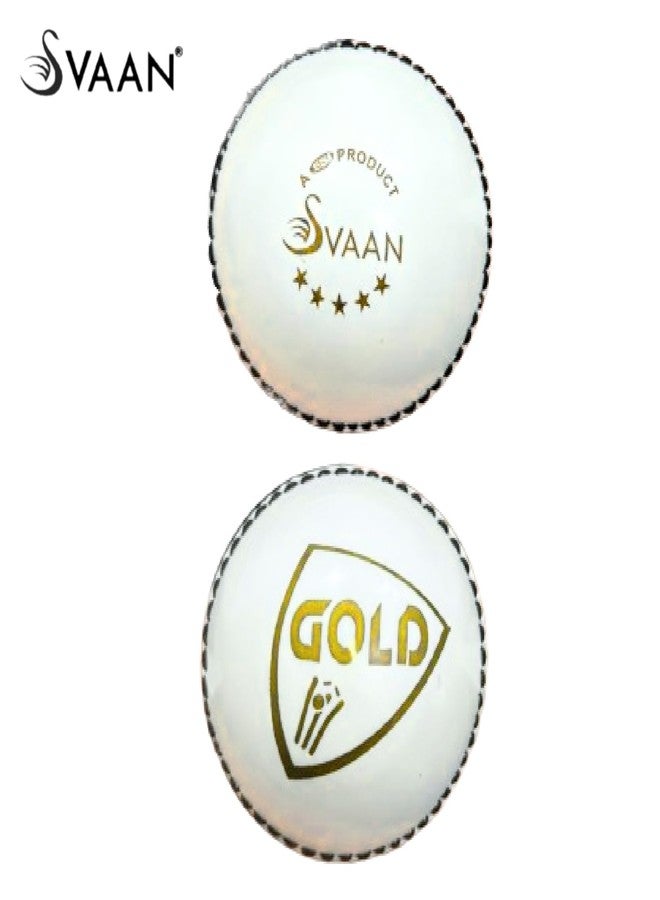 مجموعة كرات تدريب الكريكيت Svaan IncrediBall T20 (3 كرات) | للعب في الأماكن المغلقة والمفتوحة | اللون: أبيض | الخامة: جلد - Image 5