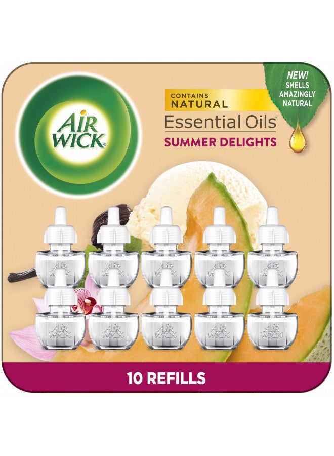 Air Wick Air Wick Plug in Scented Oil Refill, 10ct, Summer Delights, Scented Oil, Air Freshener, Essential Oils, Eco Friendly