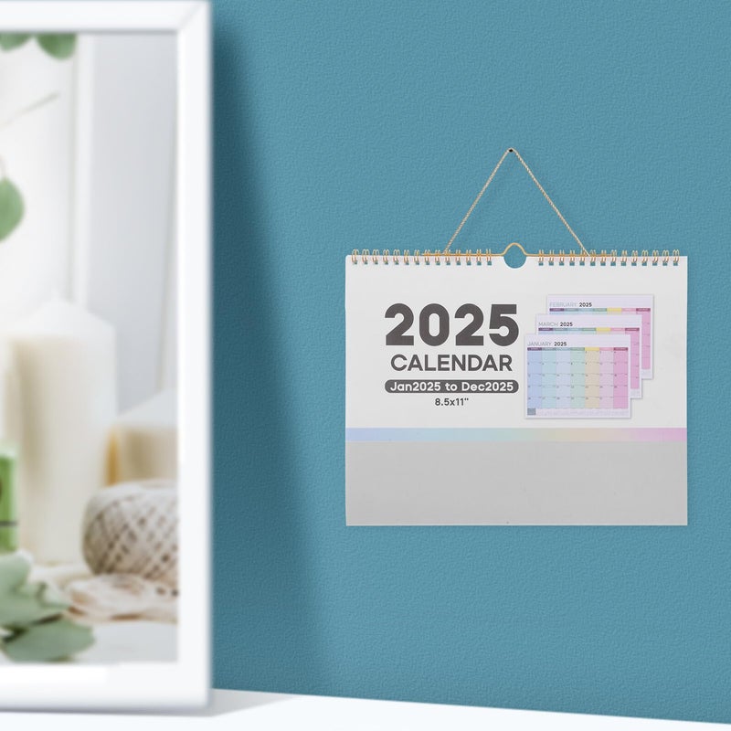 2025 Small Monthly Wall Calendar With International Holidays For Home And Office - Image 5