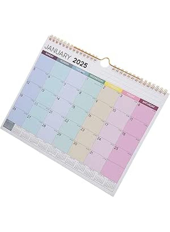2025 Small Monthly Wall Calendar With International Holidays For Home And Office - Image 1