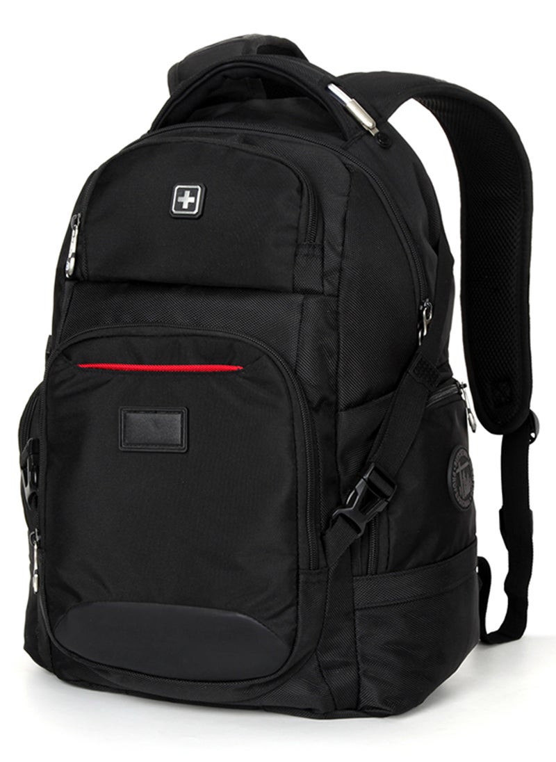 SUISSEWIN Backpack for Men Women, Laptop Bags, Water-Repellent Business Travel Commute Bag, Large Capacity School Backpack with Ergonomic Back  - Image 1