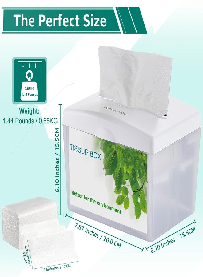 DUTYWORKS Commercial Napkin Dispenser – Tabletop Napkin Holder for Restaurants, Cafes, Bars & Home – Durable ABS Plastic, Space-Saving Design, Easy Access to Folded Napkins – White - Image 3