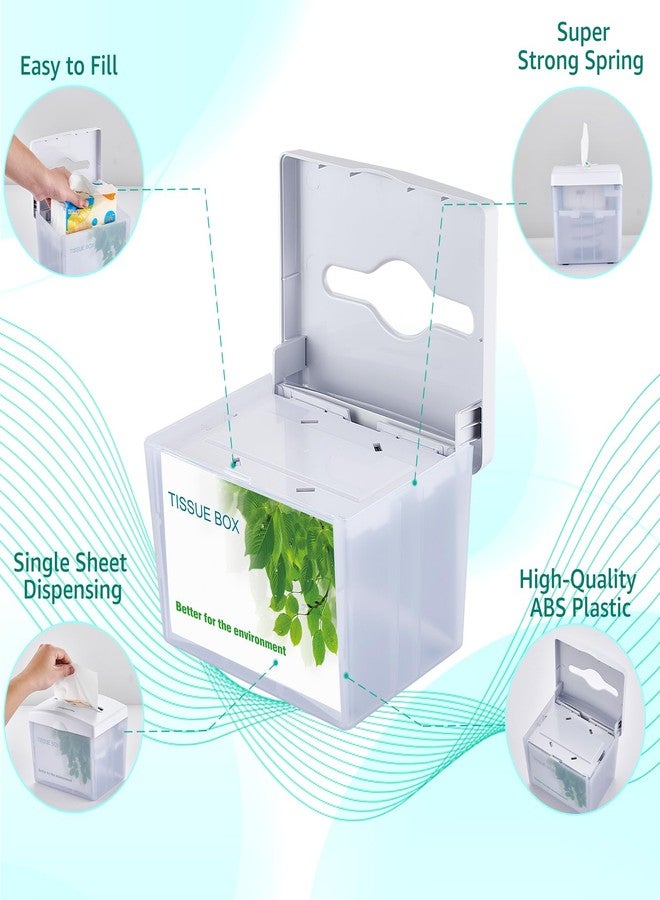 DUTYWORKS Commercial Napkin Dispenser – Tabletop Napkin Holder for Restaurants, Cafes, Bars & Home – Durable ABS Plastic, Space-Saving Design, Easy Access to Folded Napkins – White - Image 2