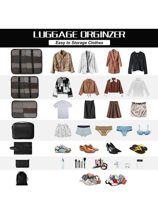 Zerolex Travel Organizer Packing Cubes For Travel, Expandable Storage Bags, Organizers For Suitcases & Backpacks Packing Cubes Clothes Storage Bag Luggage Packing for Travel Accessories - Image 4