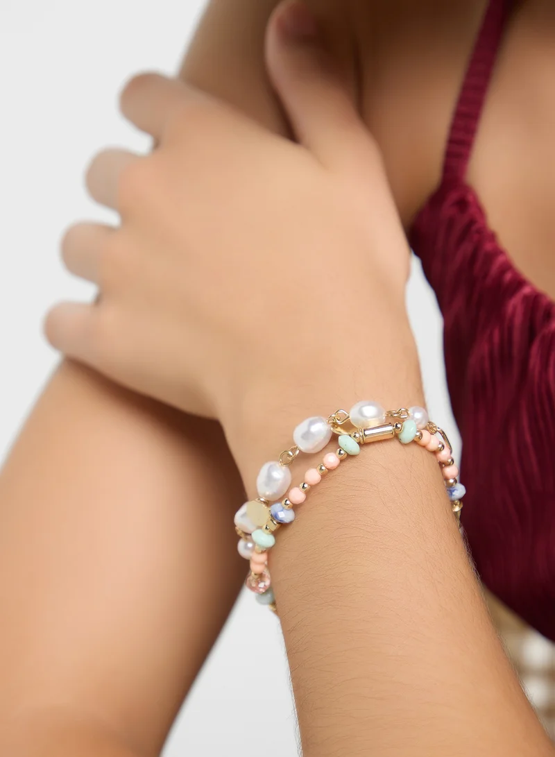 جينجر 2 Pack Mix Beaded Bracelet