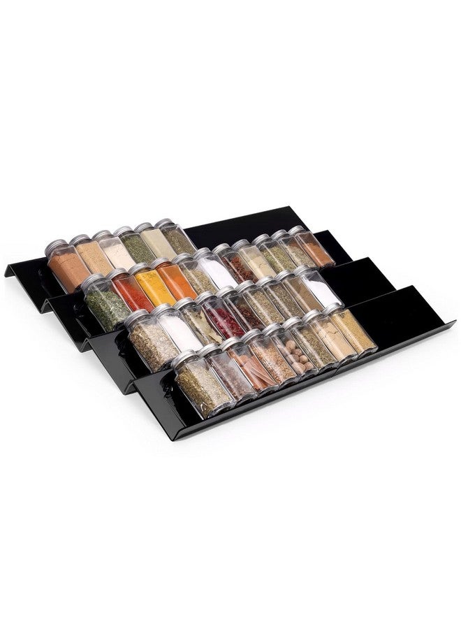 VBM Acrylic Spice Drawer Organizer Expandable 13" Seasoning Jars Drawer Insert, Kitchen Spice Rack Tray for Drawer/Countertop (Jars Not Included) (4) - Image 1
