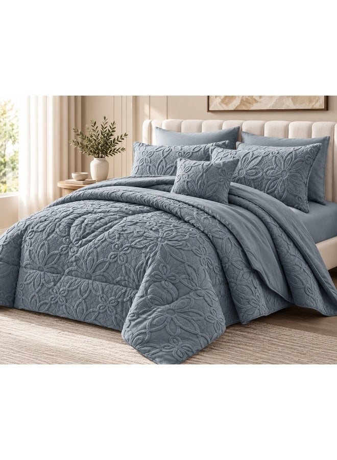 Horse Winter velvet bedding set for double bed, fits 200 × 200 cm bed, 8 pieces - Image 1