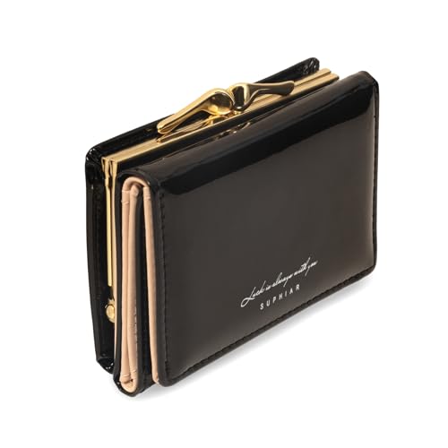 JANKS Small Wallet for Women Mini Laser Card Holder Case Iridescent Holographic Purse with Coin Pocket for Girls Ladies - Image 1
