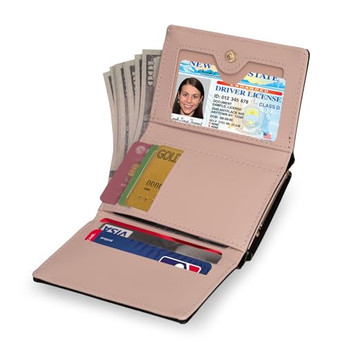 JANKS Small Wallet for Women Mini Laser Card Holder Case Iridescent Holographic Purse with Coin Pocket for Girls Ladies - Image 3