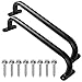 Purife 17 Inch Black Playground Handles Metal Set of 2  Playset Safety Handles Swing Sets Accessories Grab Handle Indoor Kids Climbing Monkey Bar for Playhouse Treehouse Jungle Gym - Image 4