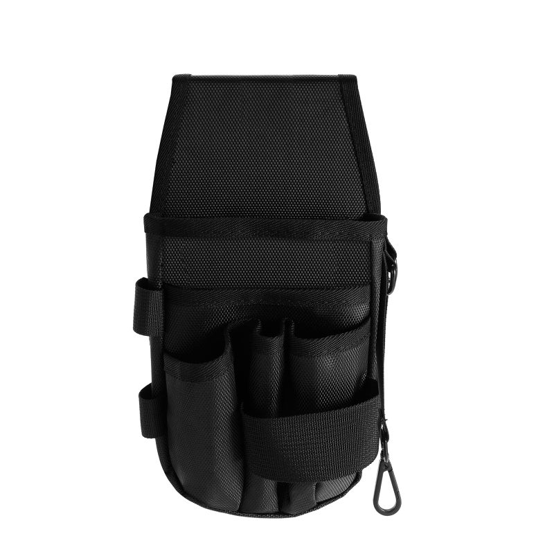 KENOBE 5-Pockets Tool Pouch, Black Tool Pouch Organization, Heavy-Duty Electrician Tool Pouches for Electrician, Carpenter, Construction, Technician, Side Belt Pouch, Small Electrician Holster - Image 2