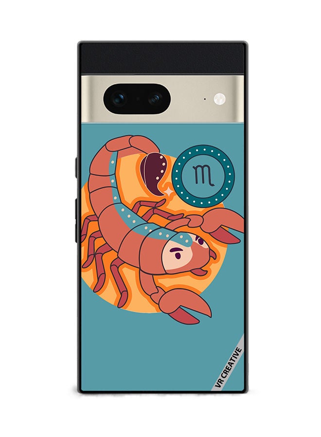 VR CREATIVE Protective Case Cover For Google Pixel 7 The Scorpion Zodiac Signs Design Multicolour - Image 1