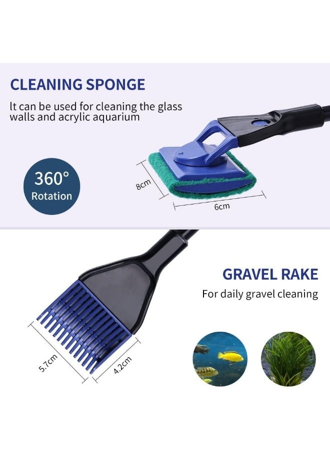 NeoStyle Aquarium Fish Tank Cleaning Kit, 5 in 1 Aquarium Cleaning Kit, Manual Siphon Pump Drainage Cleaning Kit, Sand Cleaning Algae Scraper - Image 5