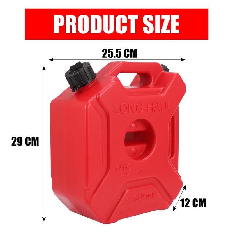 Asryd كان بلاستيكي أسريدي عالمي سعة 5 لترات للسيارات والدراجات الرياضية وسيارات الدفع الرباعي وATV وملحقات المغامرات - Image 4