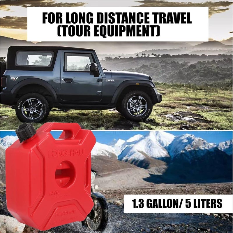 Asryd كان بلاستيكي أسريدي عالمي سعة 5 لترات للسيارات والدراجات الرياضية وسيارات الدفع الرباعي وATV وملحقات المغامرات - Image 3
