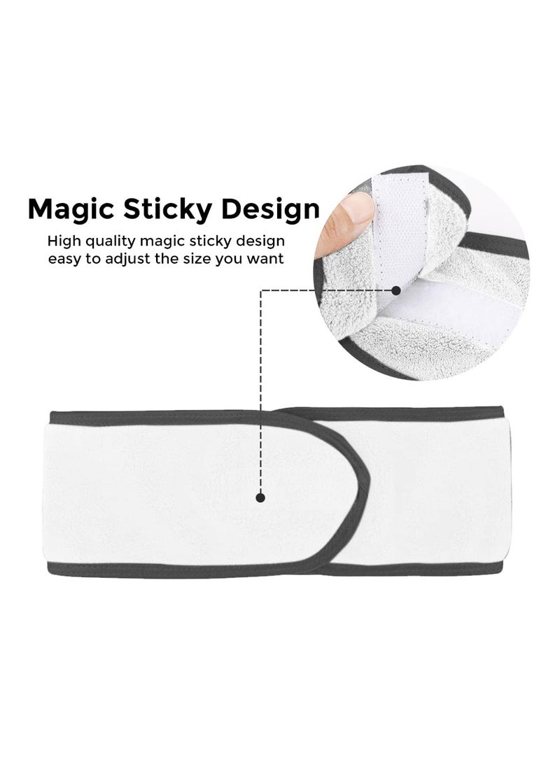 Wownect (Pack Of 4) Makeup Remover Cloth Soft Microfiber Reusable Facial Cleansing Towel Machine Washable Cloth Suitable for All Skin Types- Black - Image 3