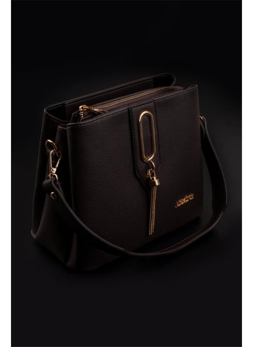 Armine 361 Women's Shoulder Bag Brown  - Image 4