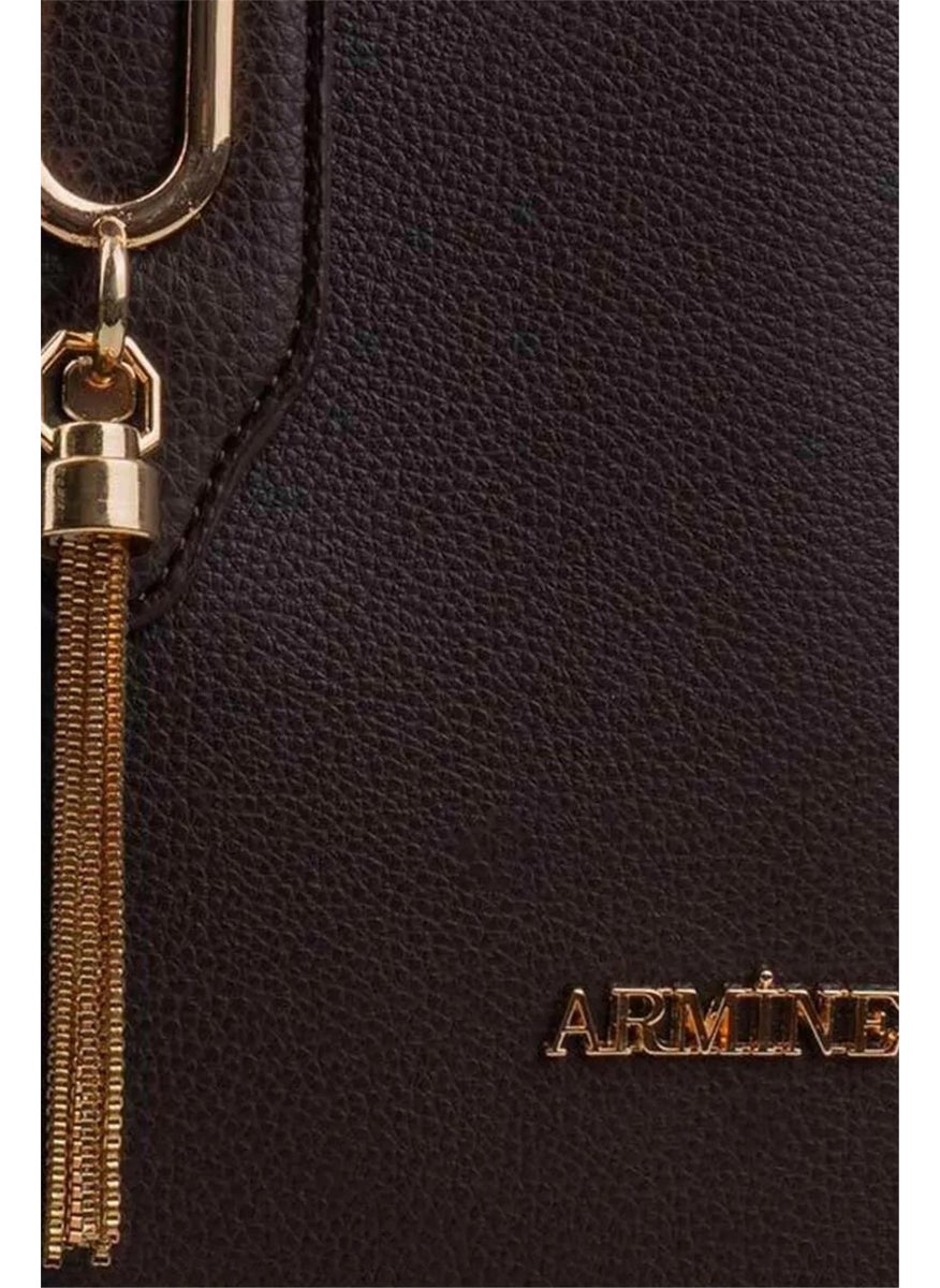 Armine 361 Women's Shoulder Bag Brown  - Image 3